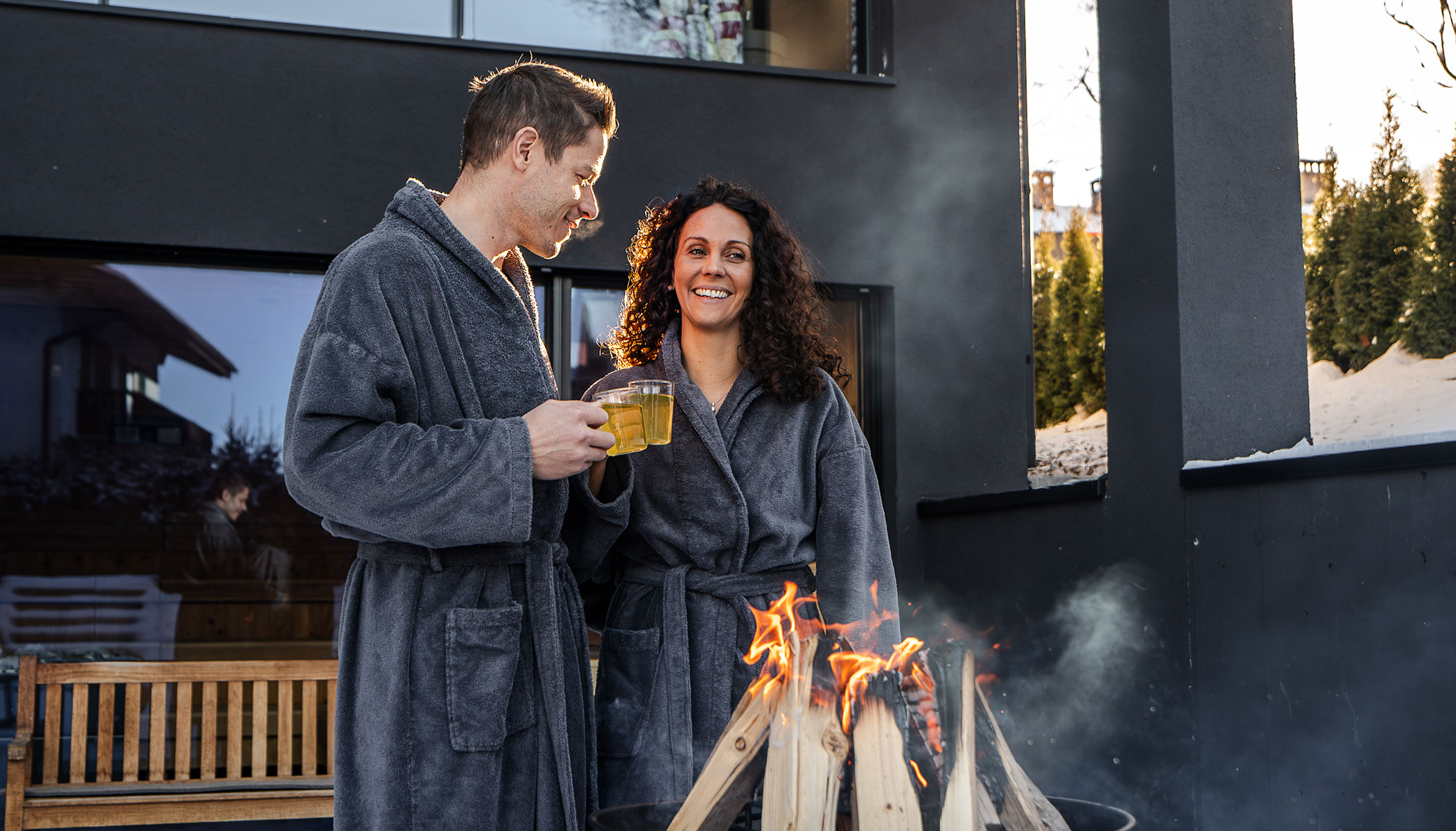 garten Feuerstelle zum genießen